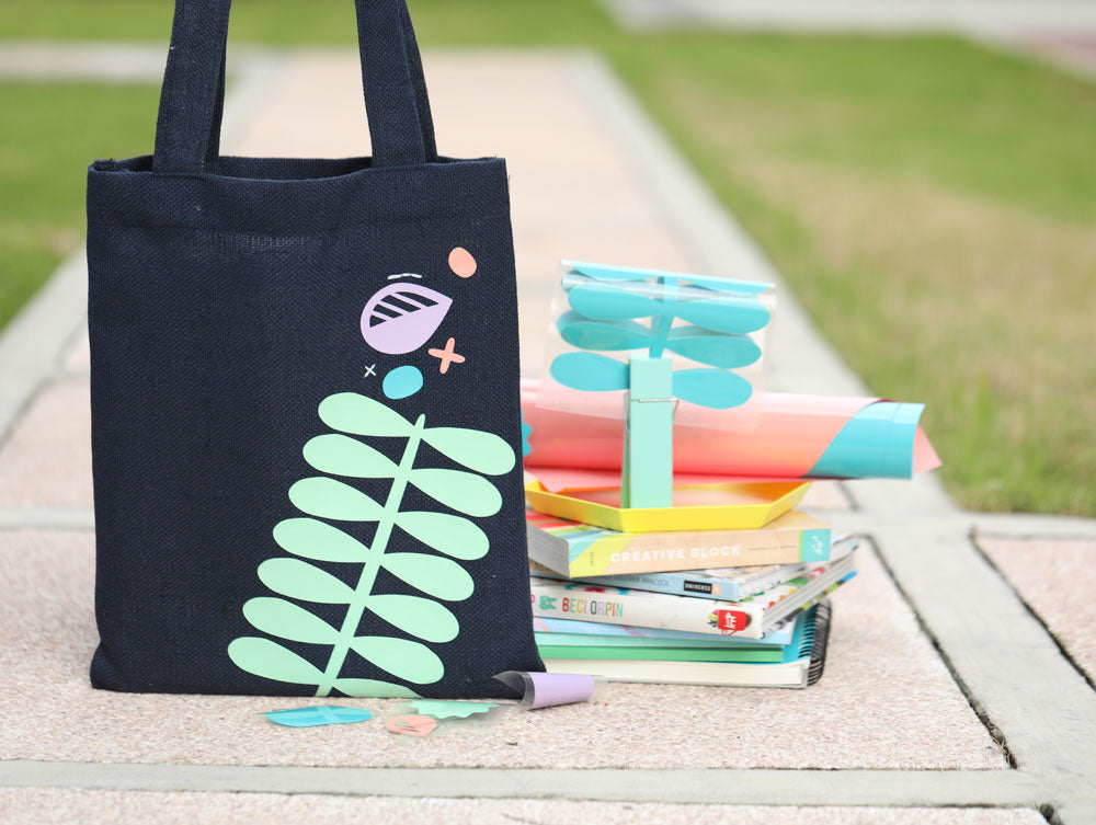 DIY Iron-on Decal Tote Bag
