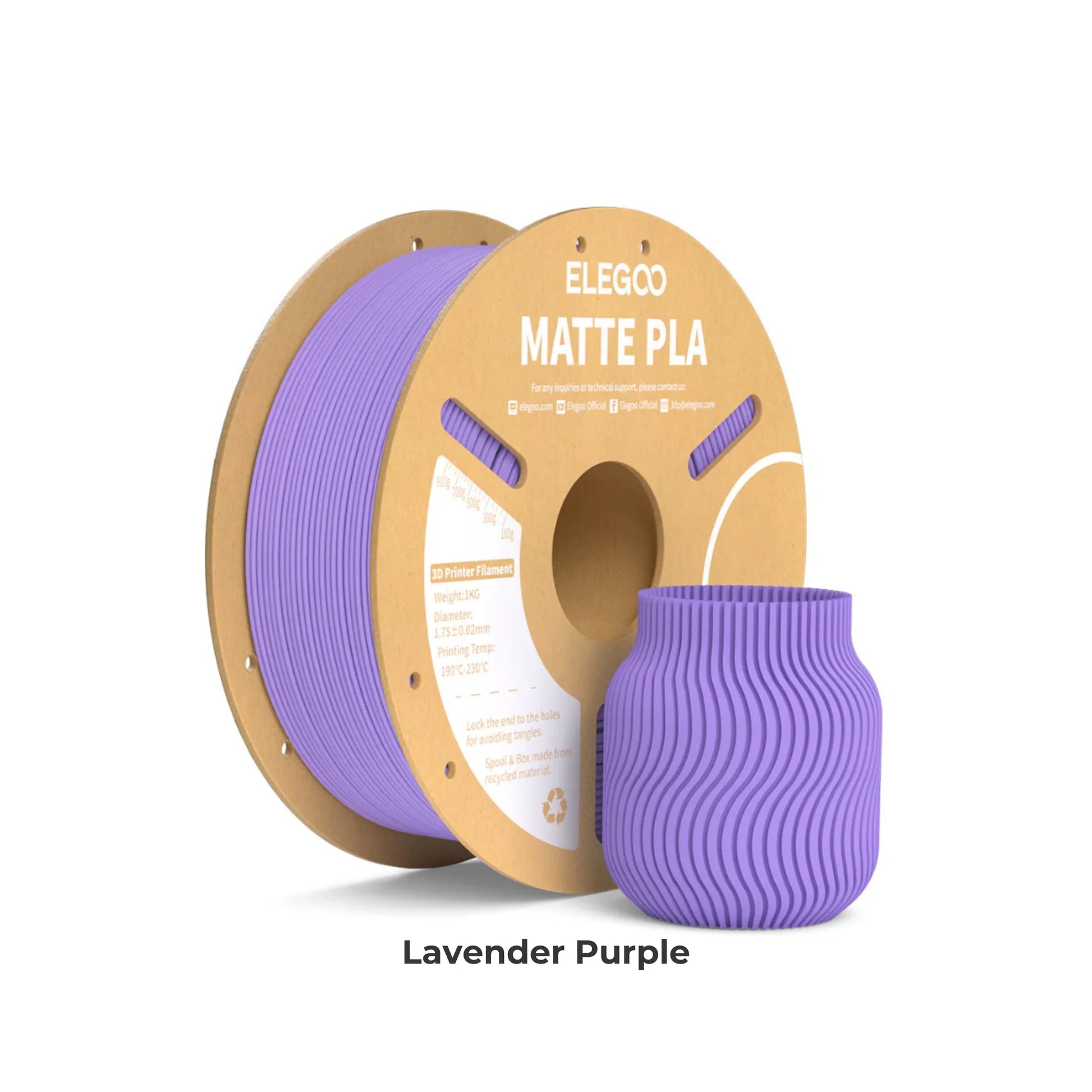 Elegoo PLA Matte Filament Polymaker Panchroma Satin PLA Filament compatible with Creality K2 Plus Combo, Bambu Lab, Hi Combo | Dimensional Accuracy +/- 0.02 mm, Compatible with Most FDM Printer