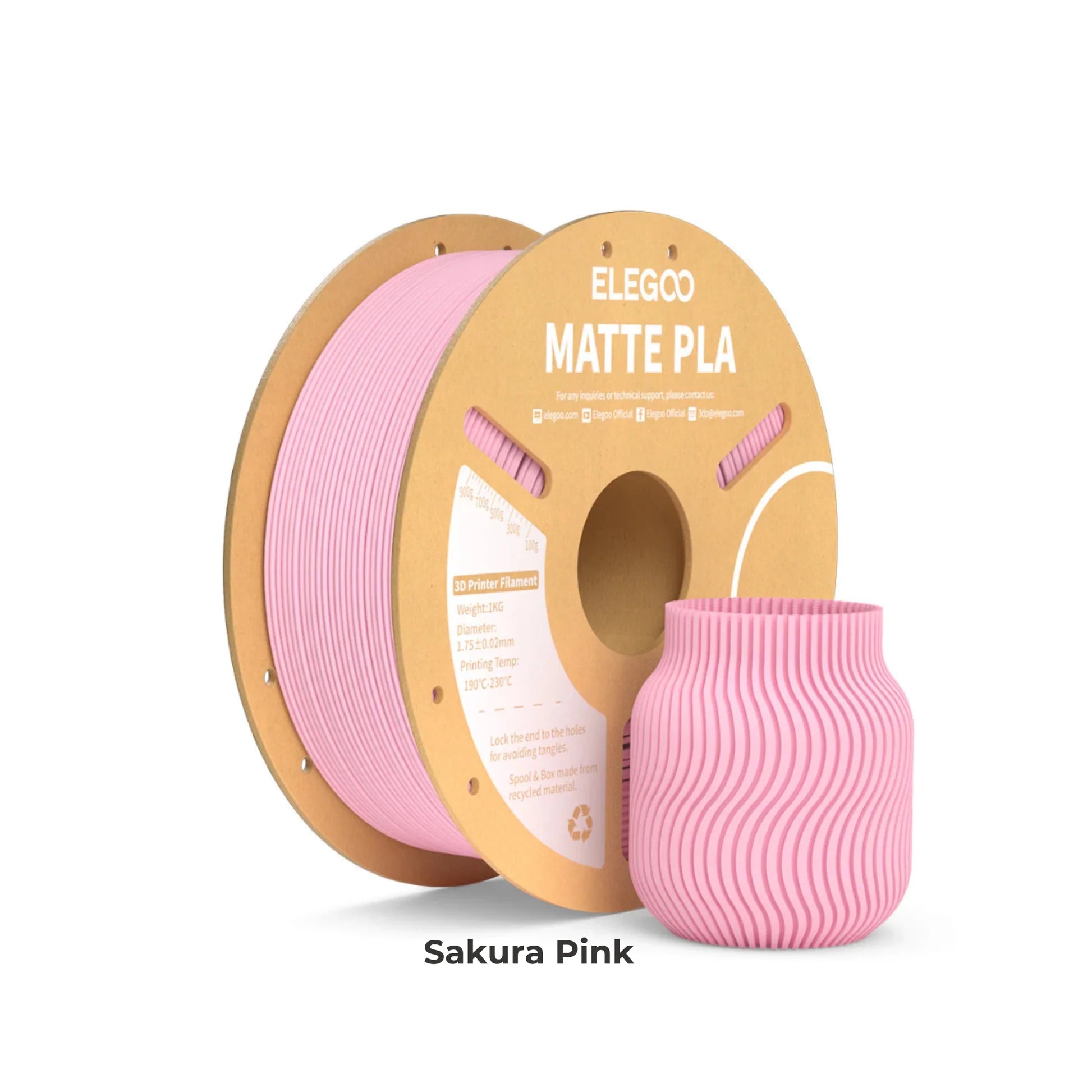 Elegoo PLA Matte Filament Polymaker Panchroma Satin PLA Filament compatible with Creality K2 Plus Combo, Bambu Lab, Hi Combo | Dimensional Accuracy +/- 0.02 mm, Compatible with Most FDM Printer