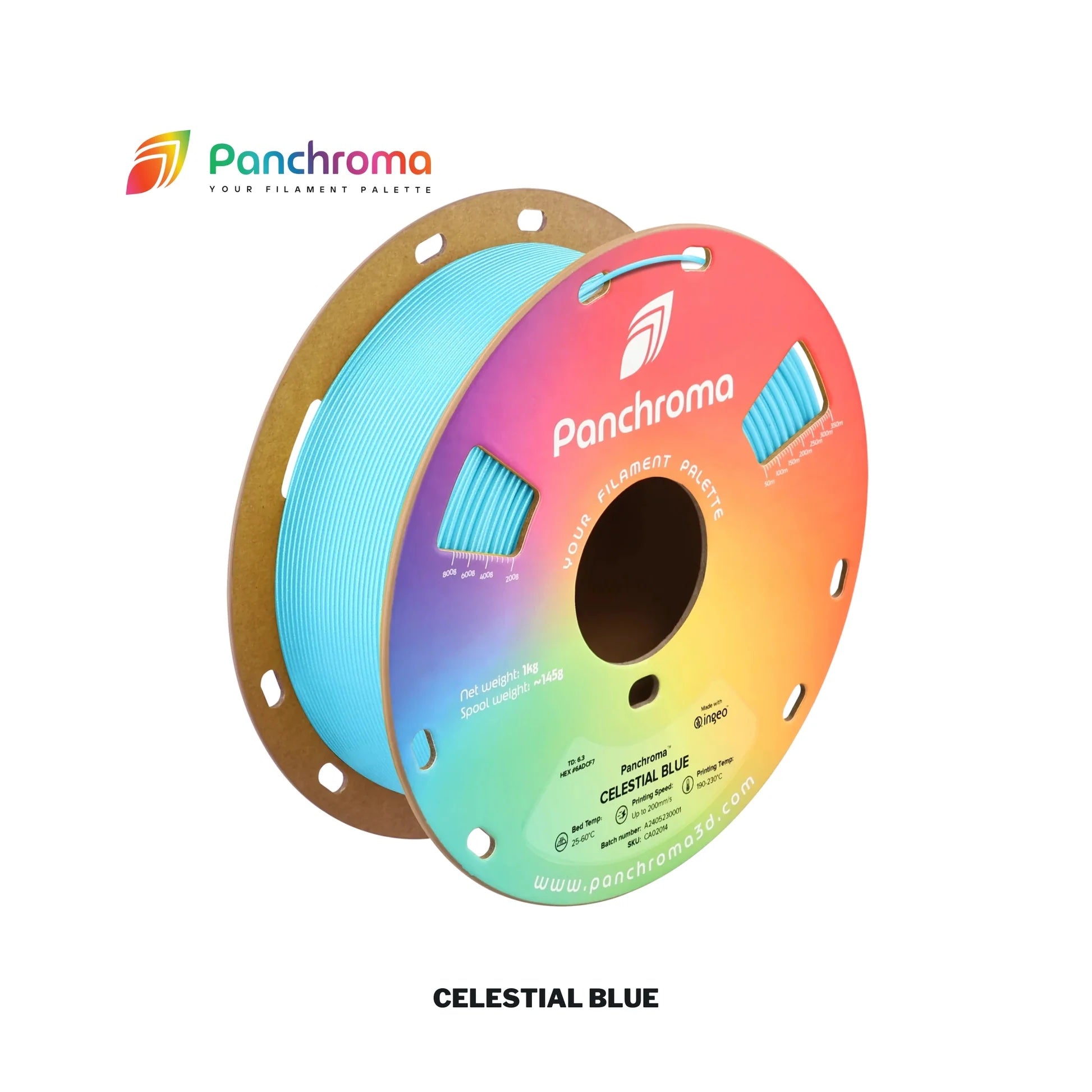 Polymaker Panchroma Celestial PLA Filament compatible with Creality K2 Plus Combo, Bambu Lab, Hi Combi | 1.75mm Dimensional Accuracy +/- 0.03mm 1.75mm 1KG | Diameter: 1.75mm Weight: 1kg