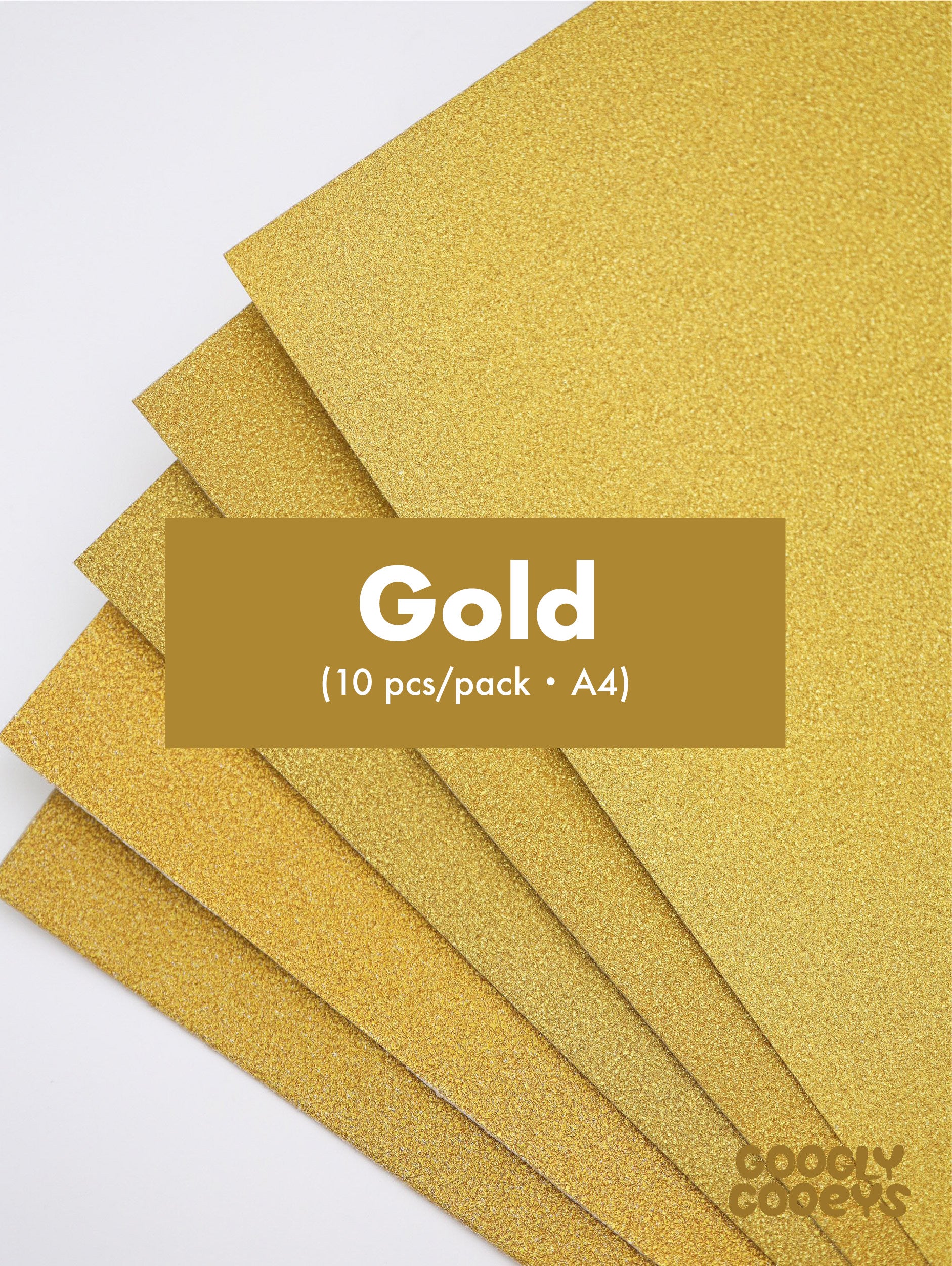 Googly Gooeys Glitter Cardstock for Crafting Projects | 200-250gsm (A4)