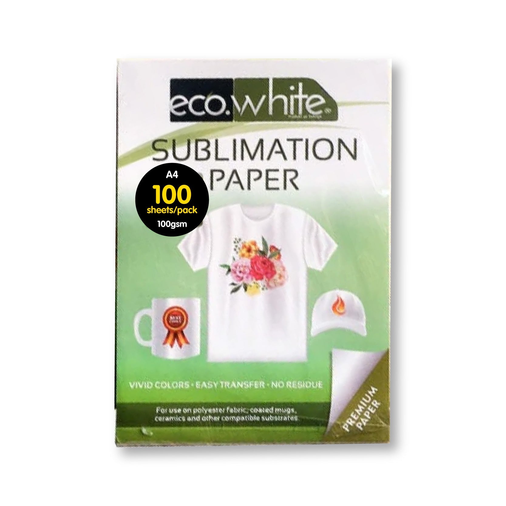Eco White Sublimation Paper | (A4) 8.5in x 11in