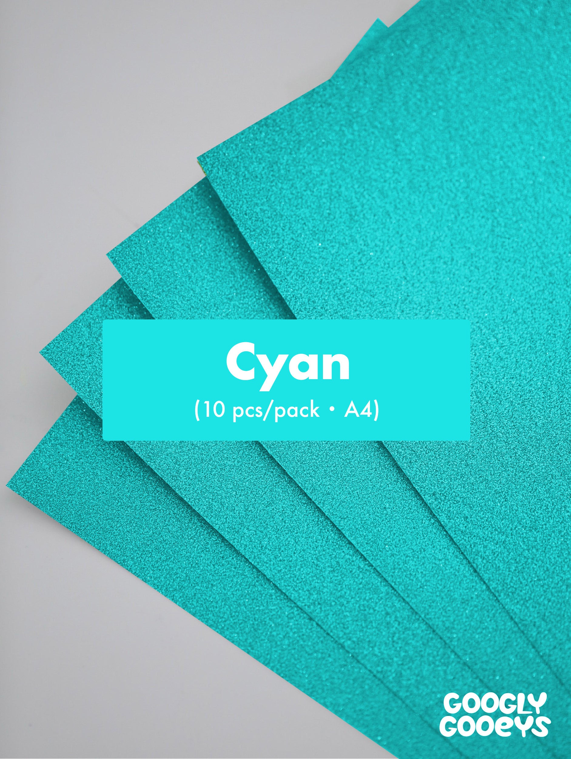Googly Gooeys Glitter Cardstock for Crafting Projects | 200-250gsm (A4)