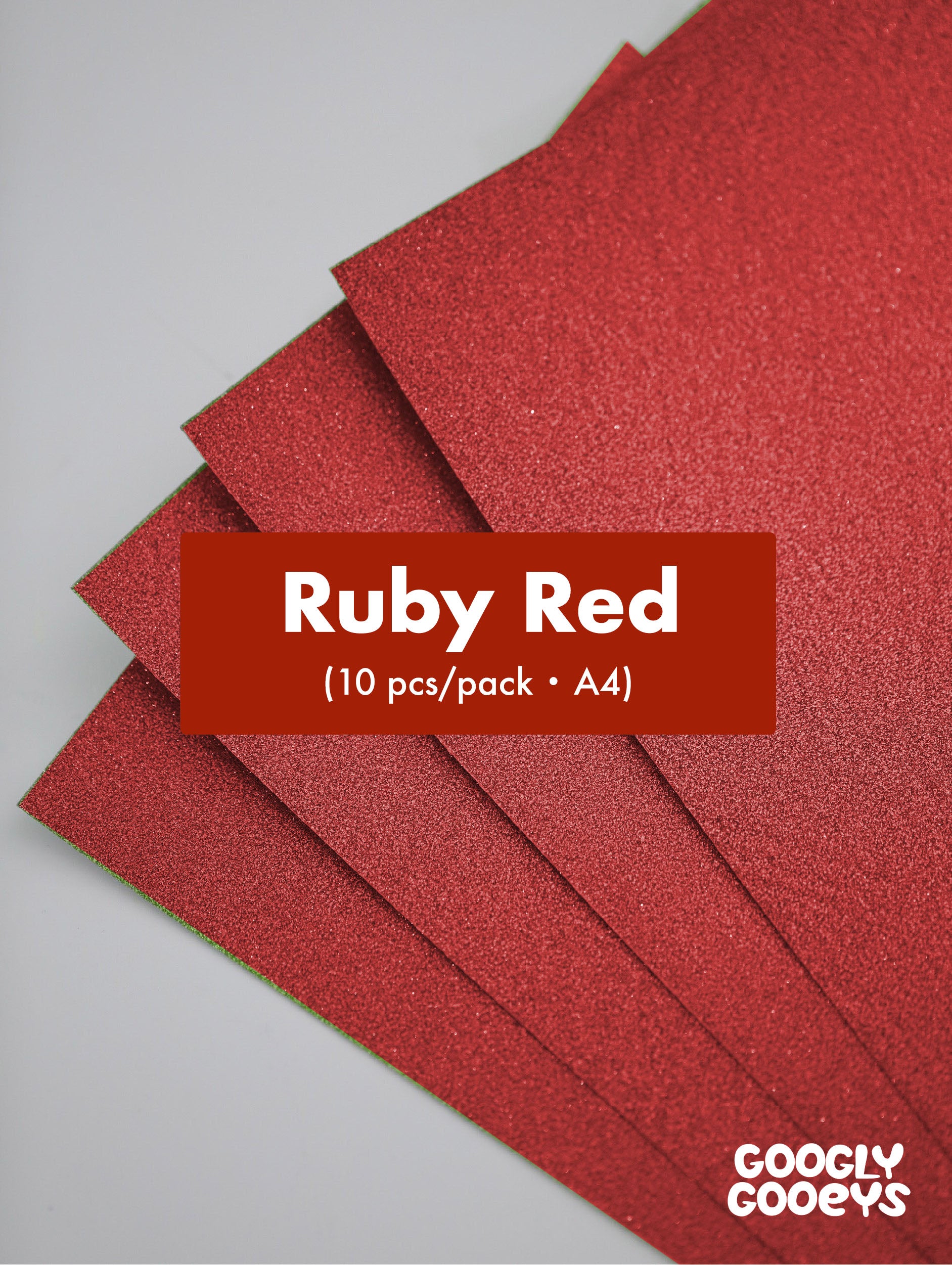 Googly Gooeys Glitter Cardstock for Crafting Projects | 200-250gsm (A4)