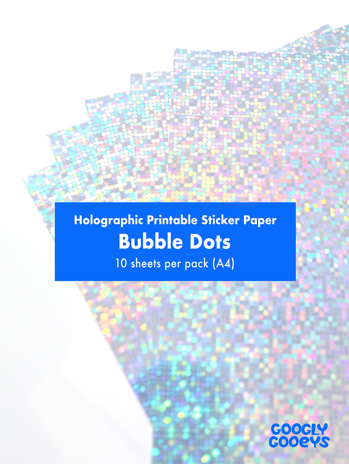 Googly Gooeys Printable Inkjet Friendly Sticker Paper | Glossy, Matte, Holographic (Waterproof with Canon G series Printers)