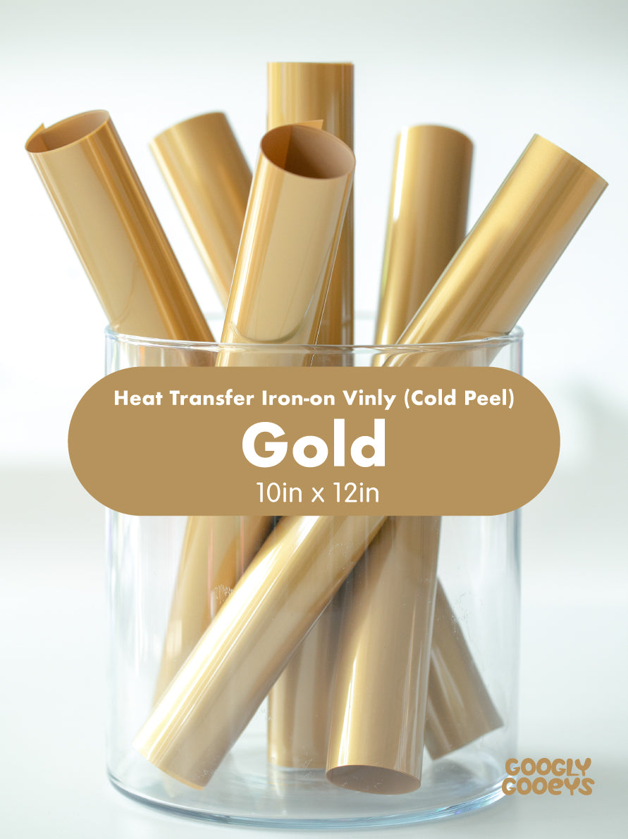 HTV Heat Transfer Iron-on Vinyl (Cold Peel)| 10x12in Sheet