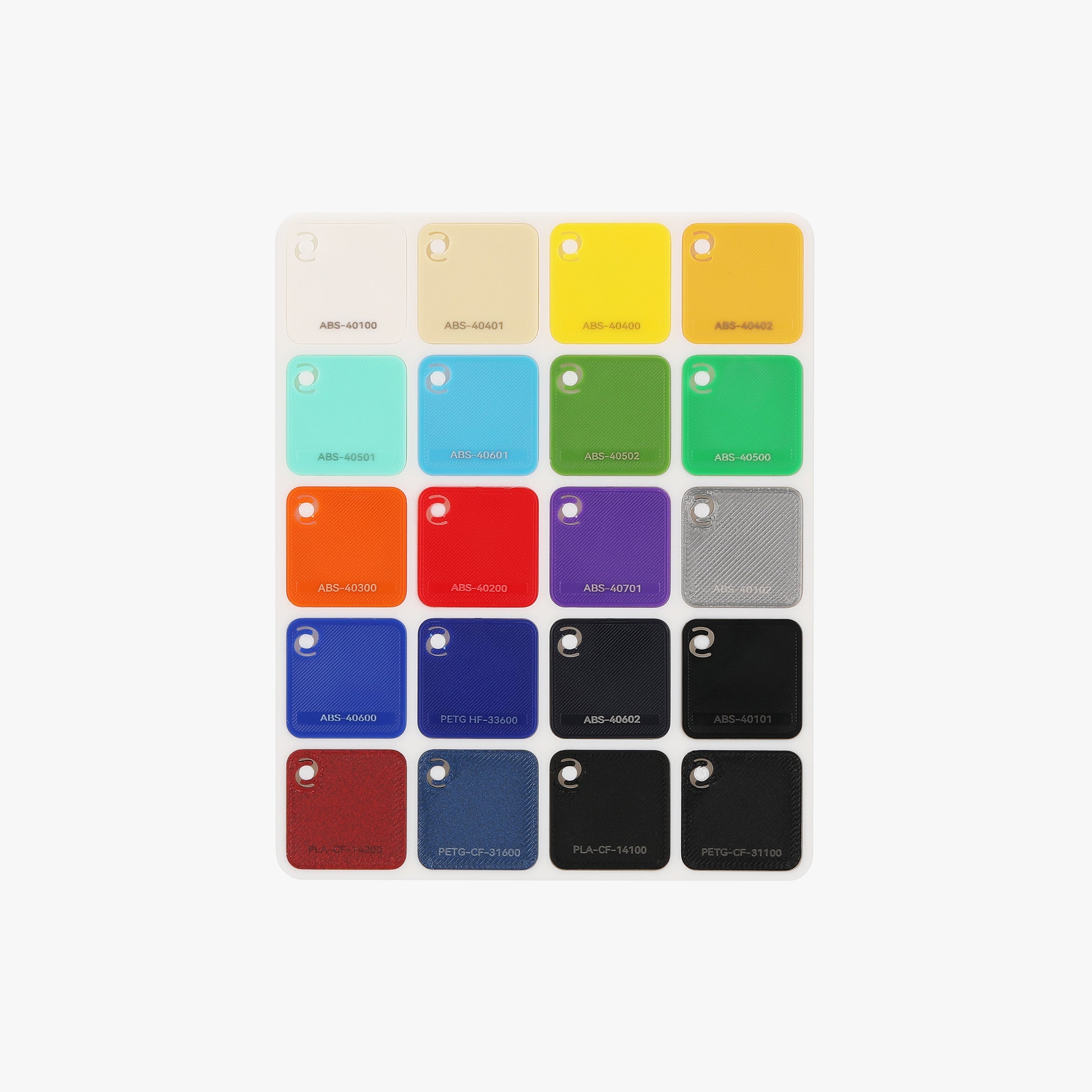 Bambu Lab 3D Printer Filament Swatches