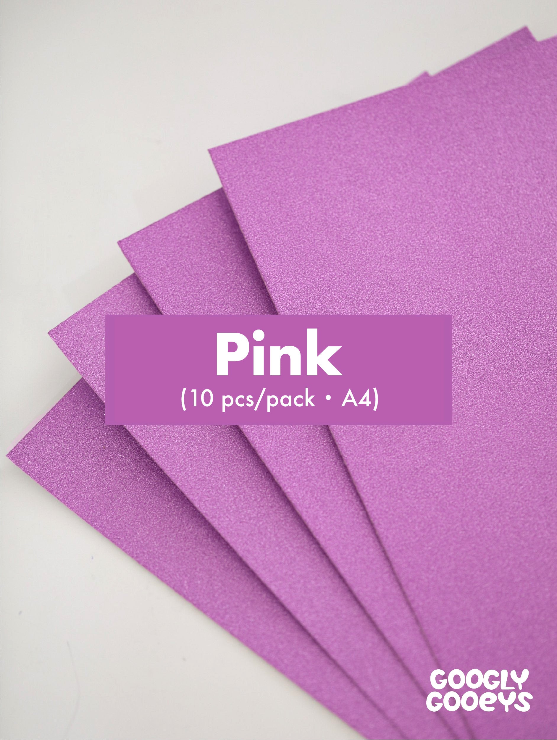 Googly Gooeys Glitter Cardstock for Crafting Projects | 200-250gsm (A4)