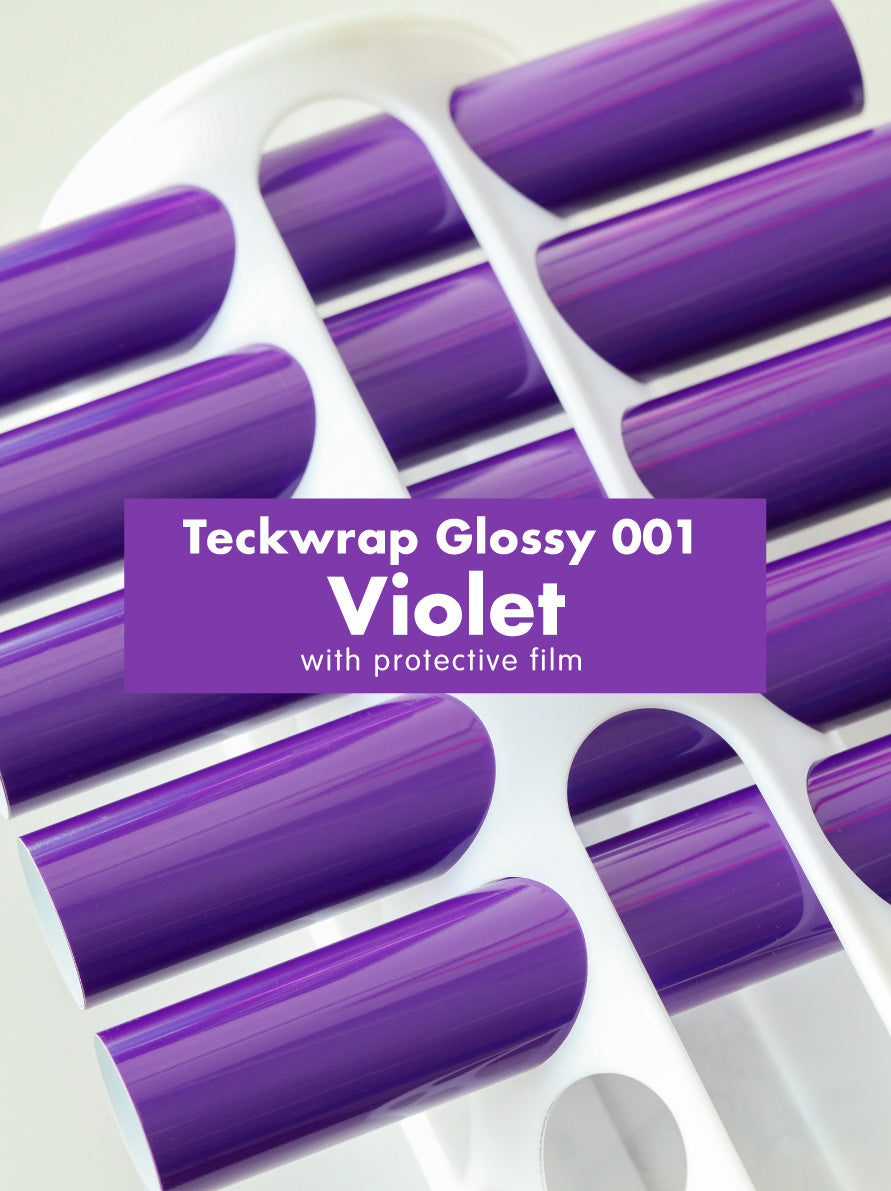 Teckwrap 001 Series Glossy Adhesive Vinyl Stickers | 12in x 12in
