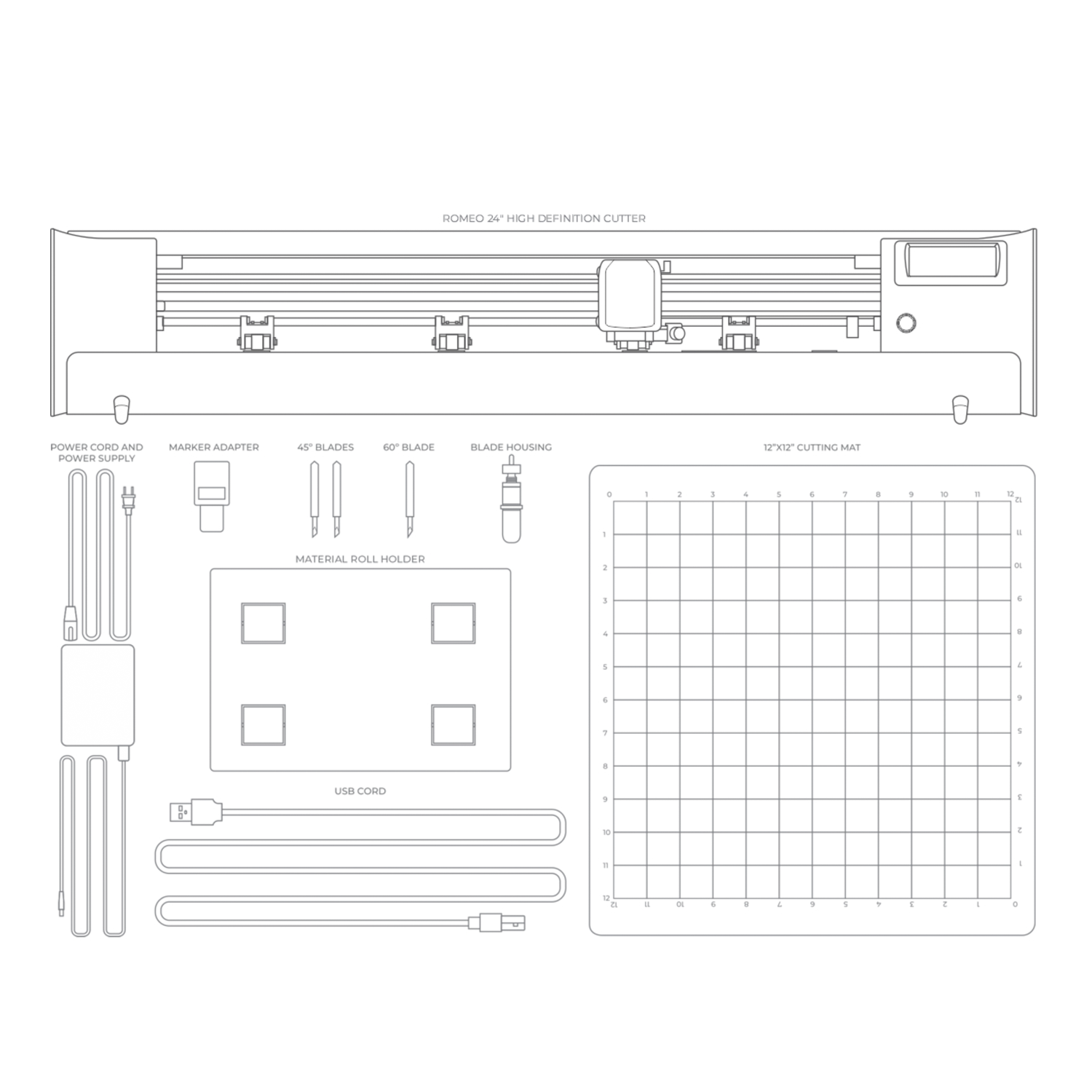 Siser Romeo 24-inch Cutter High Precision Cutting Machine | User Friendly Software | Vinyl HTV Cardstock