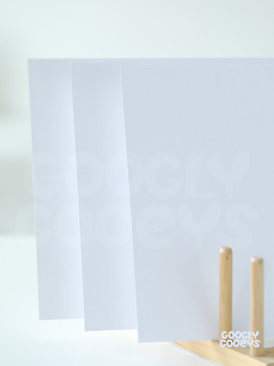Googly Gooeys Specialty Pearl Cardstock Paper, Stationary, Greeting Cards, Invitation | 8.5in x 11 (A4) 285gsm (5pcs)