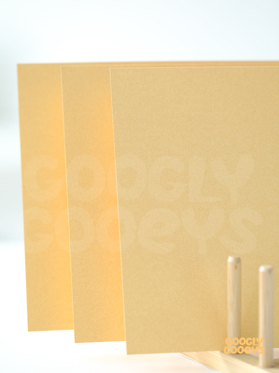 Googly Gooeys Specialty Pearl Cardstock Paper, Stationary, Greeting Cards, Invitation | 8.5in x 11 (A4) 285gsm (5pcs)