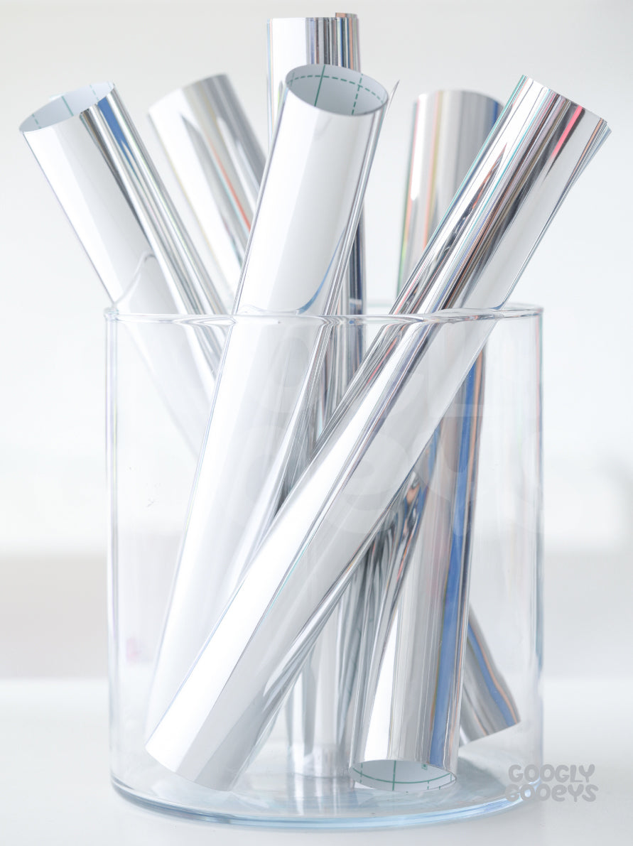 Teckwrap Mirror Chrome Adhesive Vinyl Stickers | 12in x 12in