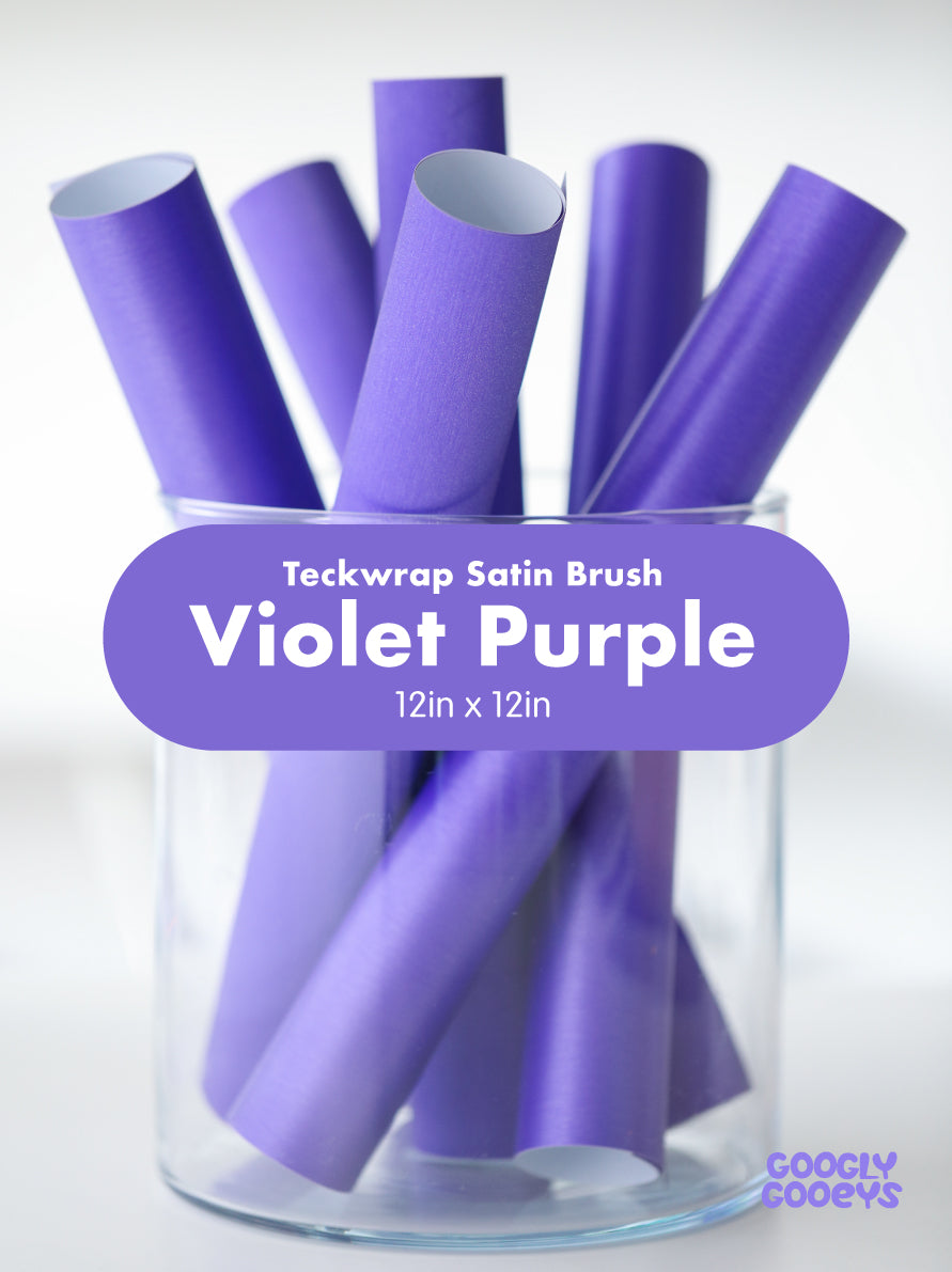 Teckwrap Satin Brush Adhesive Vinyl Stickers | 12in x 12in