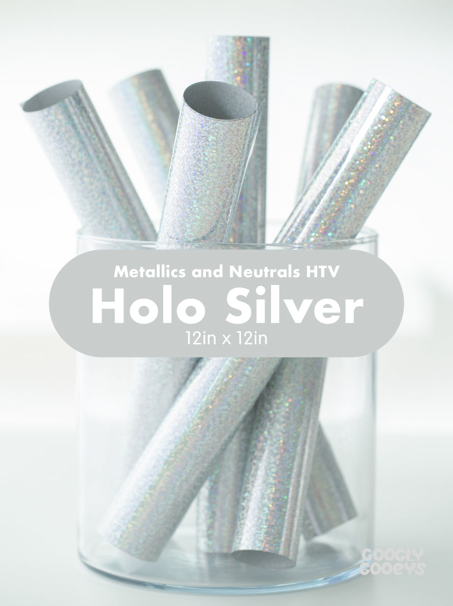 Metallics and Neutrals HTV Heat Transfer Iron-on Vinyl| 10x12in Sheet
