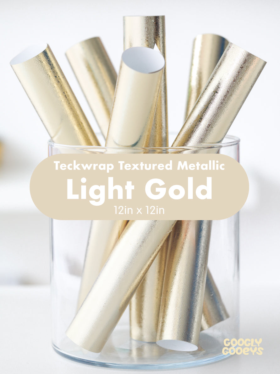 Teckwrap Textured Metallic Adhesive Vinyl Stickers | 12in x 12in