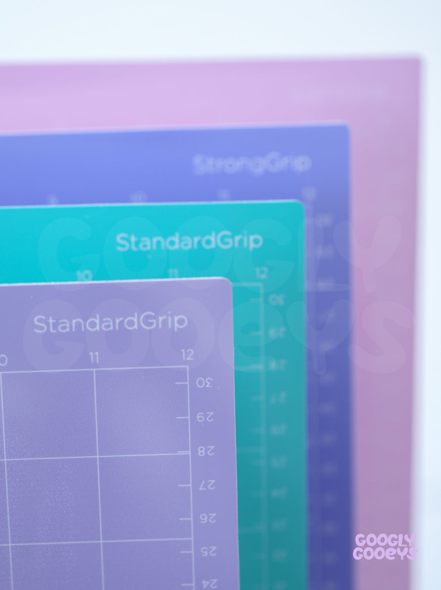 Crafty Time Cutting Mat Compatible with Cricut, Cameo, Siser (12in x 12in / 12in x 24in / 8.5in x 12in)