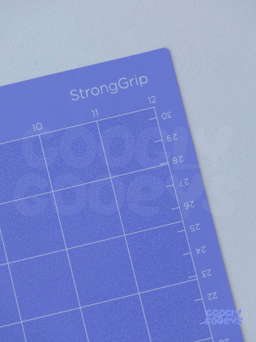 Crafty Time Cutting Mat Compatible with Cricut, Cameo, Siser (12in x 12in / 12in x 24in / 8.5in x 12in)