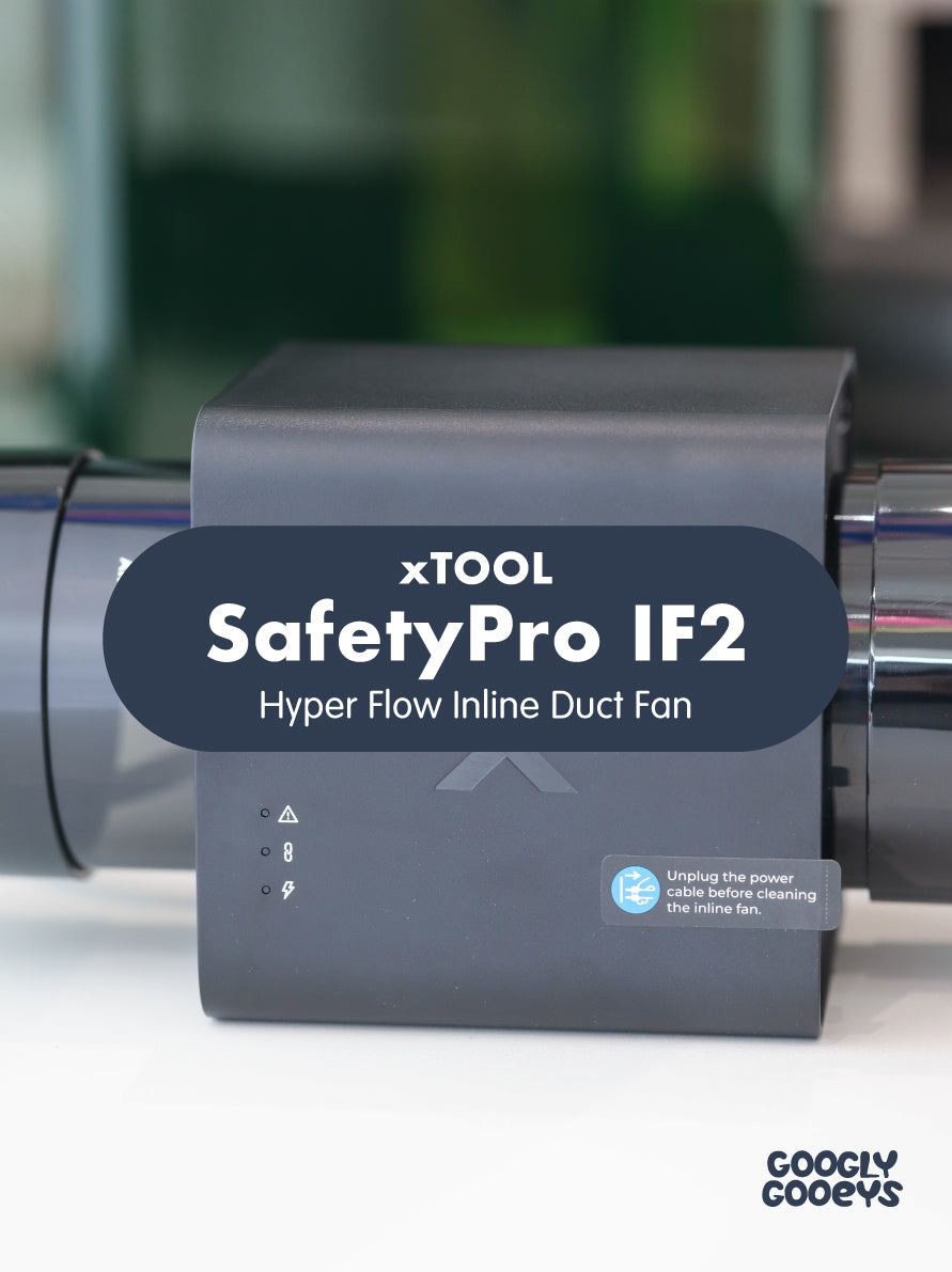 xTool | SafetyPro IF2 Hyper Flow Inline Duct Fan for xTool M1, xTool F1, M1 Ultra, F1 Ultra