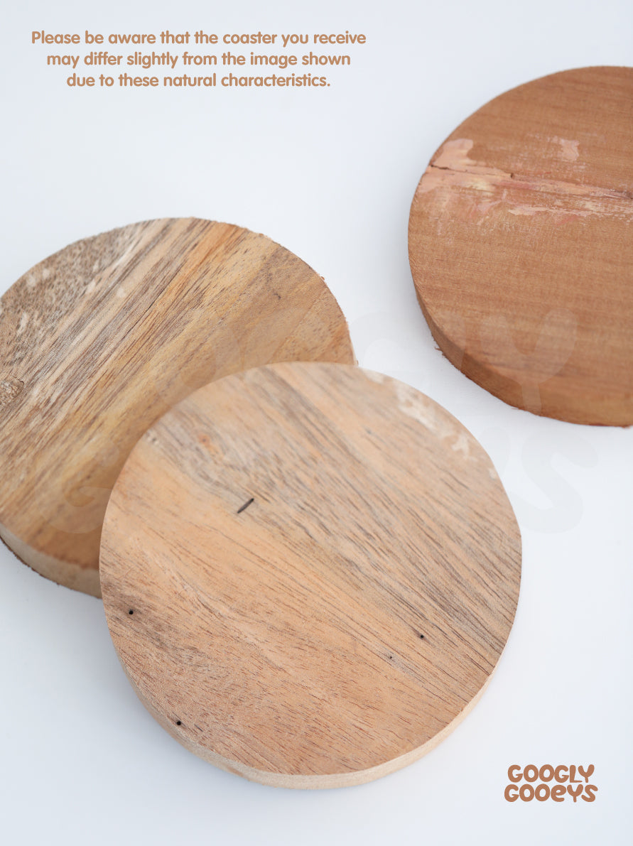 Wooden Coaster | 4in x 4in x 2cm thickness
