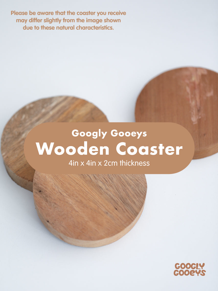 Wooden Coaster | 4in x 4in x 2cm thickness