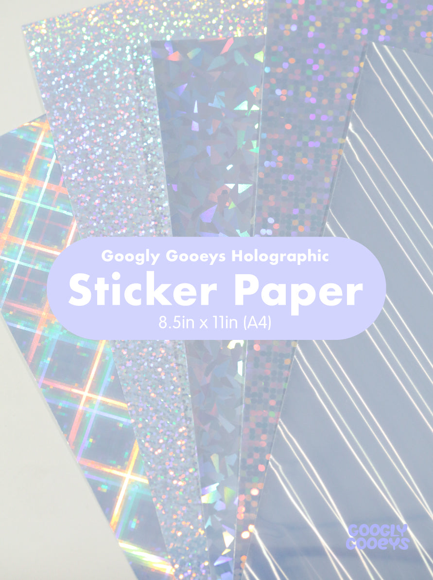 Printable Hologram Holographic Vinyl Inkjet Sticker A4 | 5pc & 10pcs