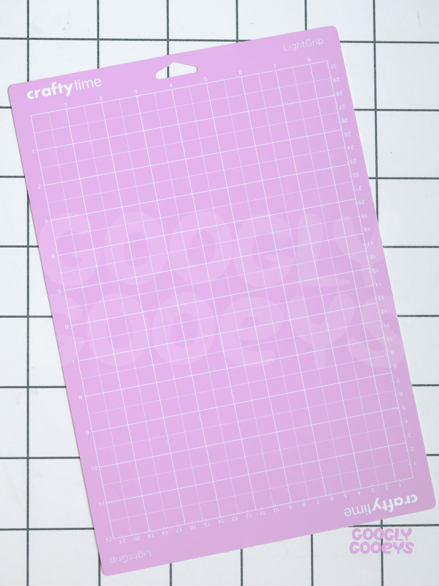 Crafty Time Cutting Mat Compatible with Cricut, Cameo, Siser (12in x 12in / 12in x 24in / 8.5in x 12in)