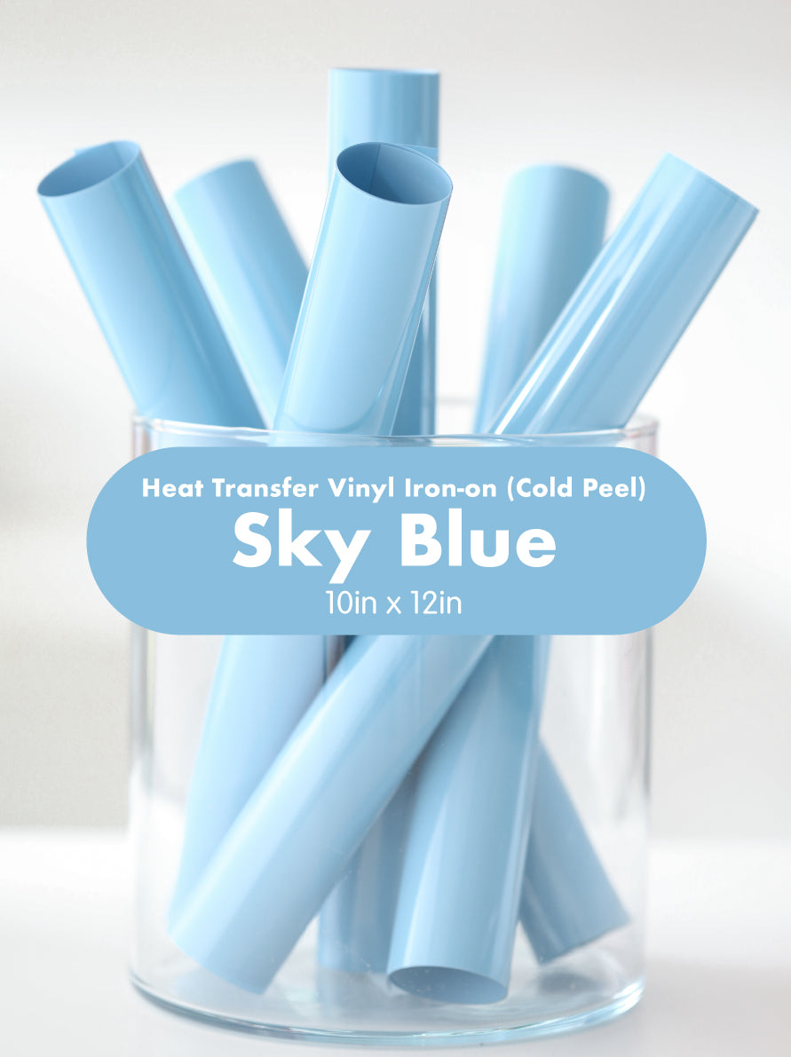 HTV Heat Transfer Iron-on Vinyl (Cold Peel)| 10x12in Sheet