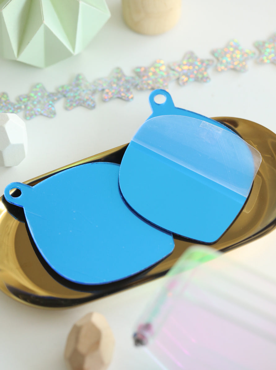 Acrylic Christmas Ornaments 2mm | Mirror Chrome & Rainbow