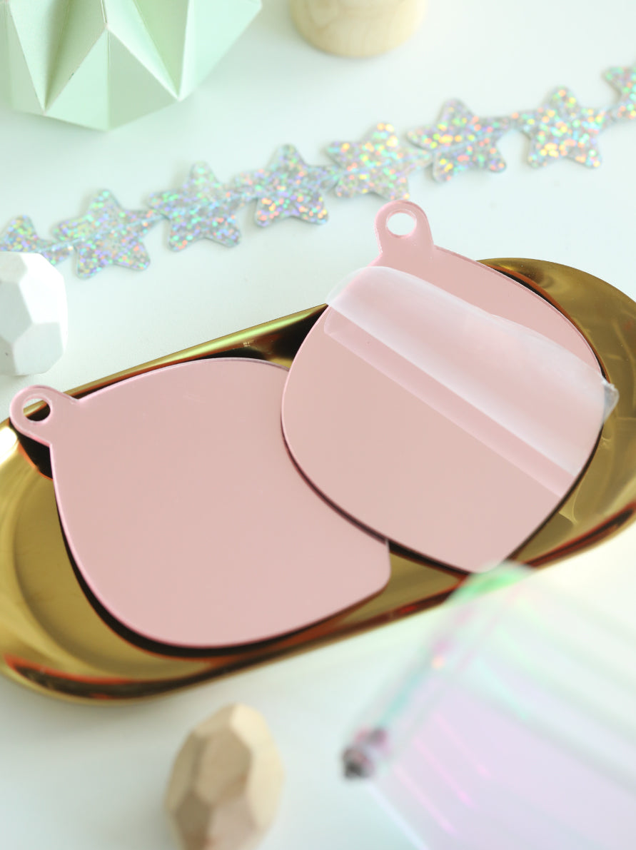 Acrylic Christmas Ornaments 2mm | Mirror Chrome & Rainbow