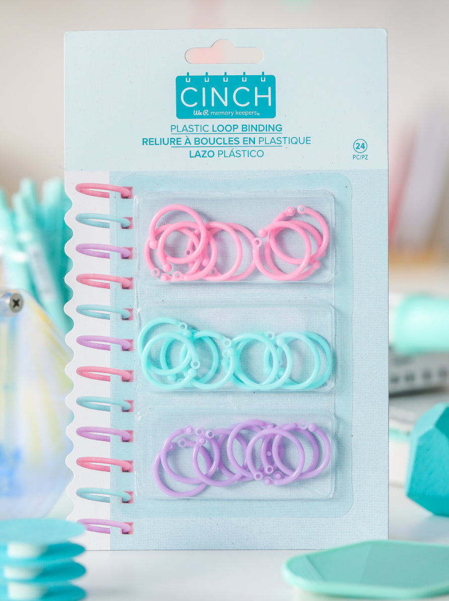 We R Memory Keepers Cinch Plastic Loop Binding 24 Pkg