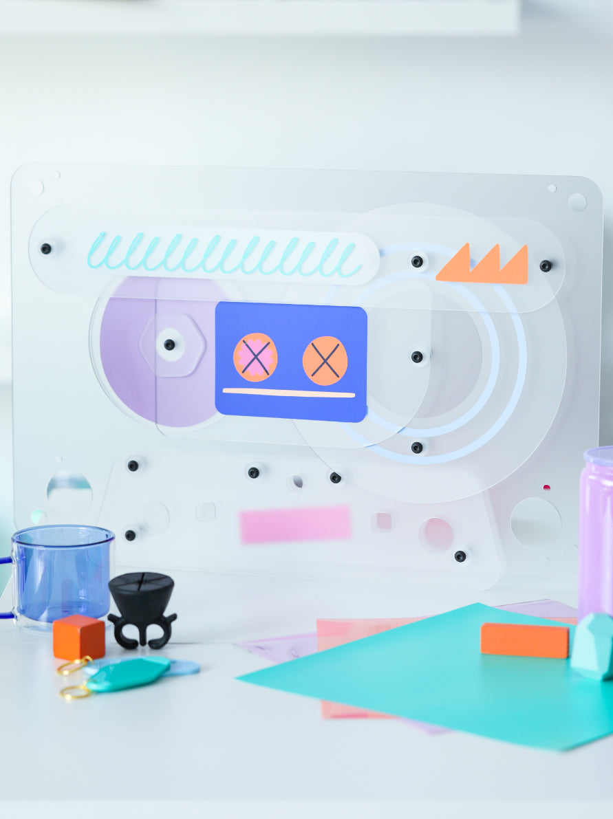 Acrylic Nostalgia Vinyl on Acrylic Artwork 35cm x 54xm