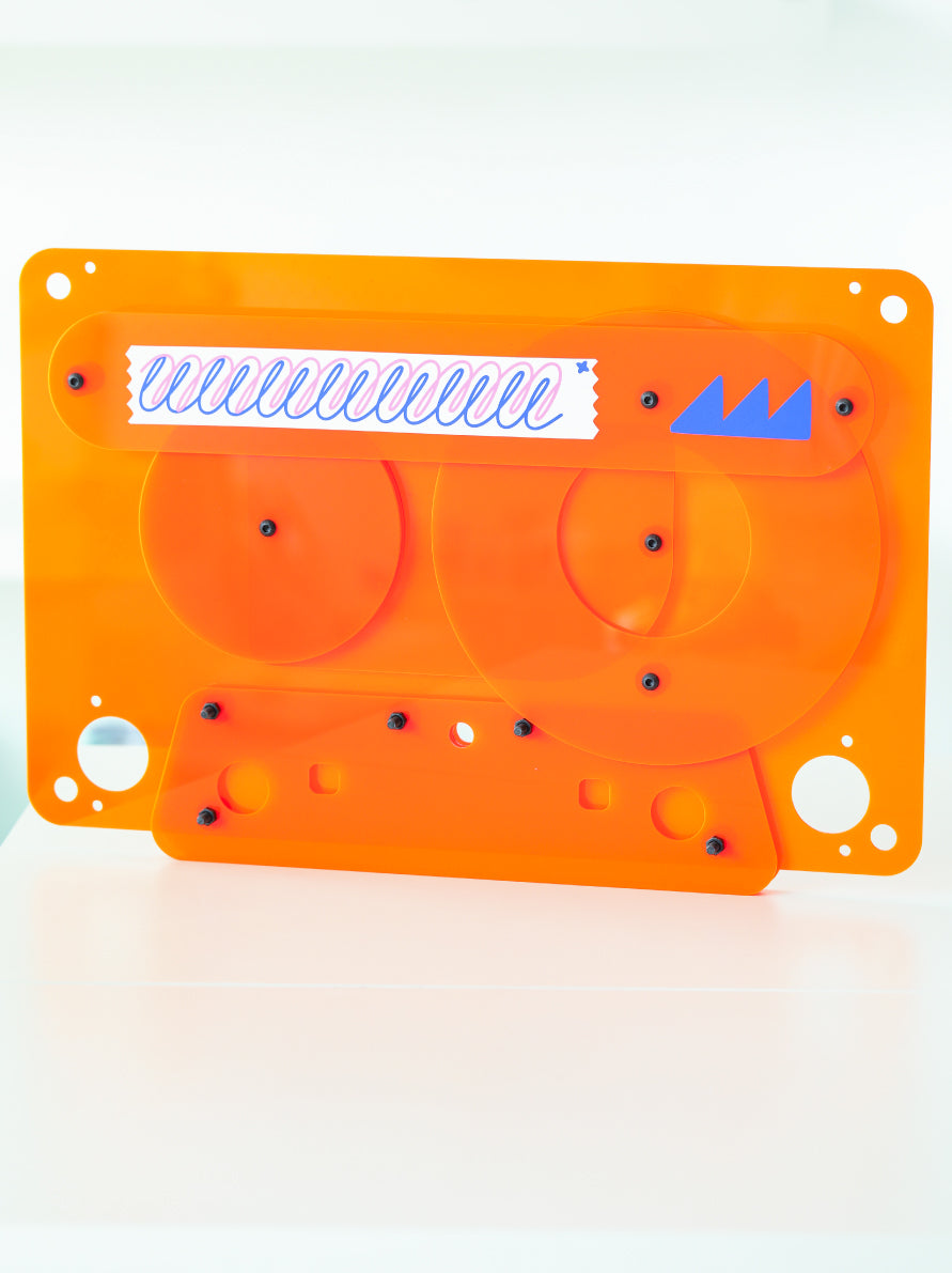 Acrylic Nostalgia Vinyl on Acrylic Artwork 35cm x 54xm