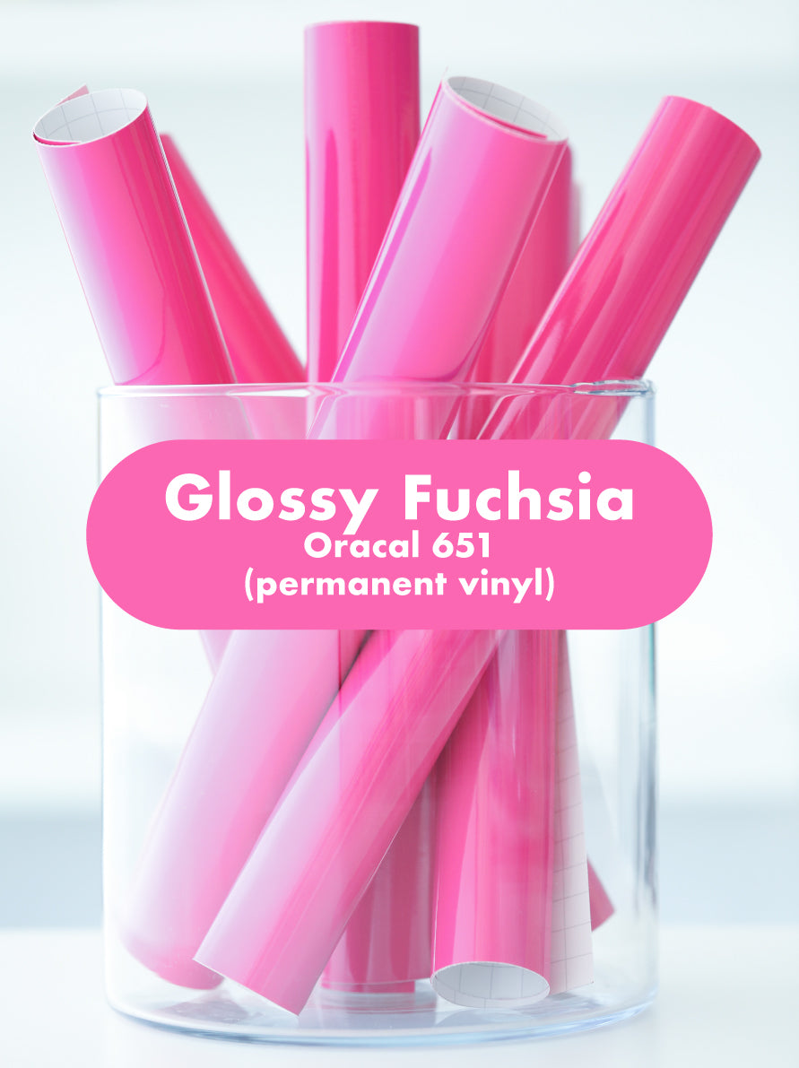 Dark Glossy | Oracal 651 Adhesive Vinyl Stickers for Cricut Cutting Machines (12x12)