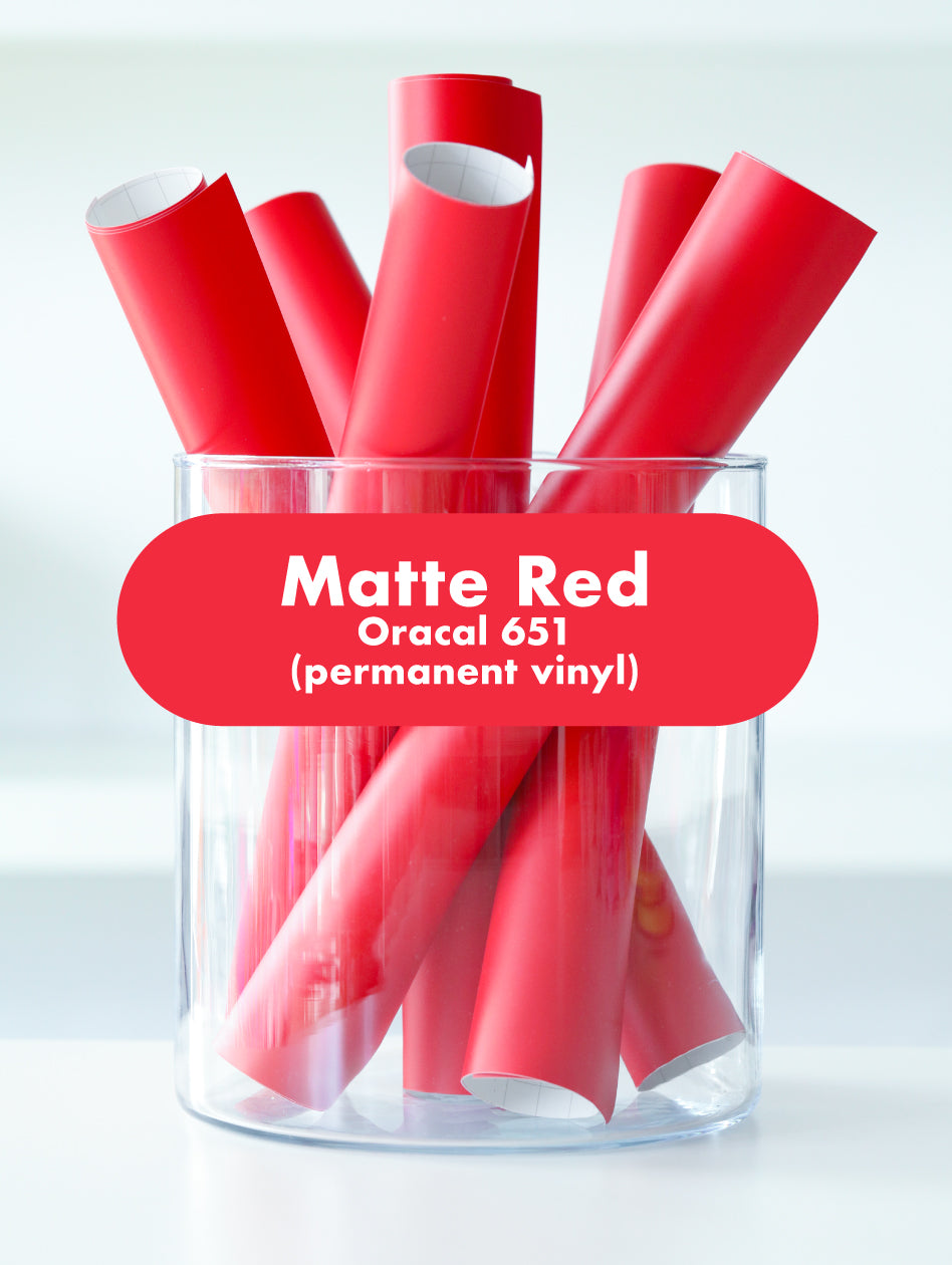 Matte | Oracal 651 Hi-lite Vinyl Stickers Cricut Cutting Machines 12x12