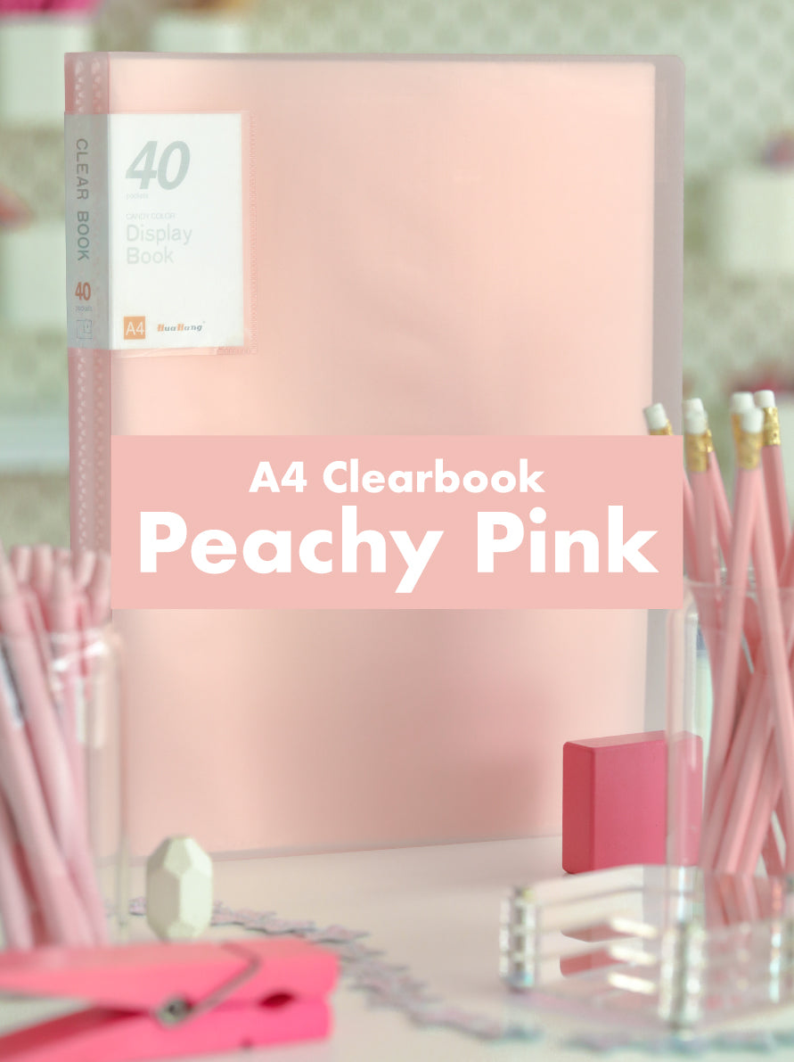Clear Book | Clear Sleeves Presentation Book 40 Pocket A4 Sheet Portfolio Book Folder for Vinyl Scraps