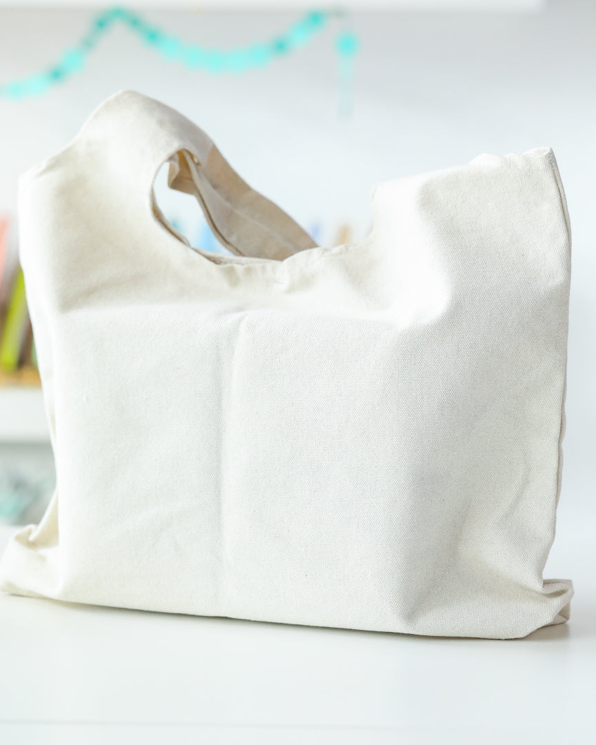 Blank Canvas Tote Bag (35cm x 43cm) for Personalization with HTV Heat Transfer Vinyl Iron-on Projects and Cricut Brother Siser Cutting Machine Project Blank