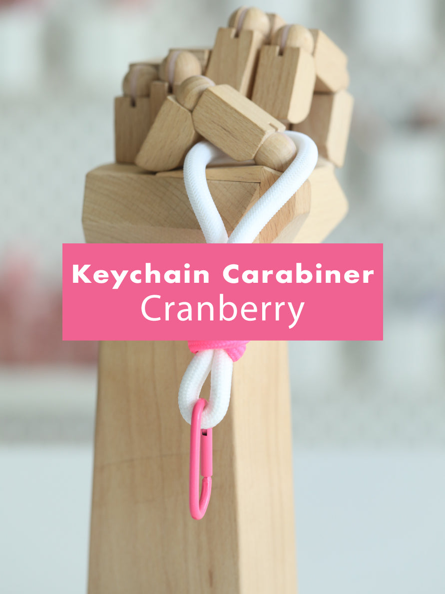 Googly Gooeys Flourescent Carabiner Keychain Accessory | Woven Rope with Pendant Phone Strap
