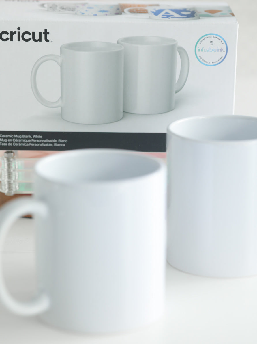 Cricut Infusible Ceramic Blank Mug (Set of 2) 12 oz. (295.7 ml)