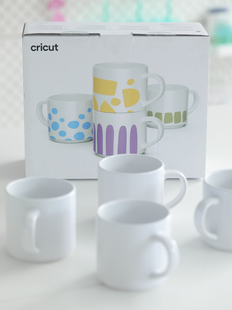 Cricut Stackable Infusible Ceramic Blank Mug (Set of 4) 10 oz. (300 ml)