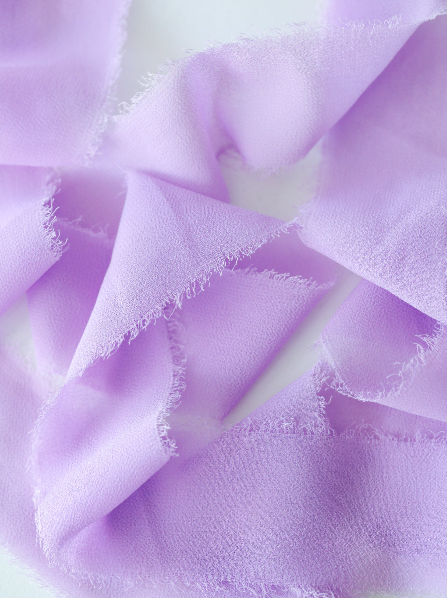 Frayed Ribbon Handmade Edge Silk Chiffon Ribbon / Ribbons for Bookmarks Gifts Souvenirs Craft Projects (3.8 centimeters 5 yards)