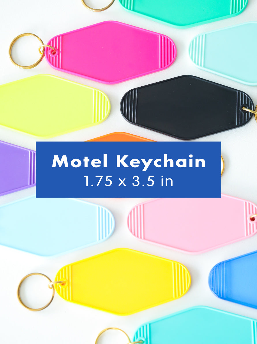 Motel Keychain | Customize DIY Arts Craft Material Souvenir