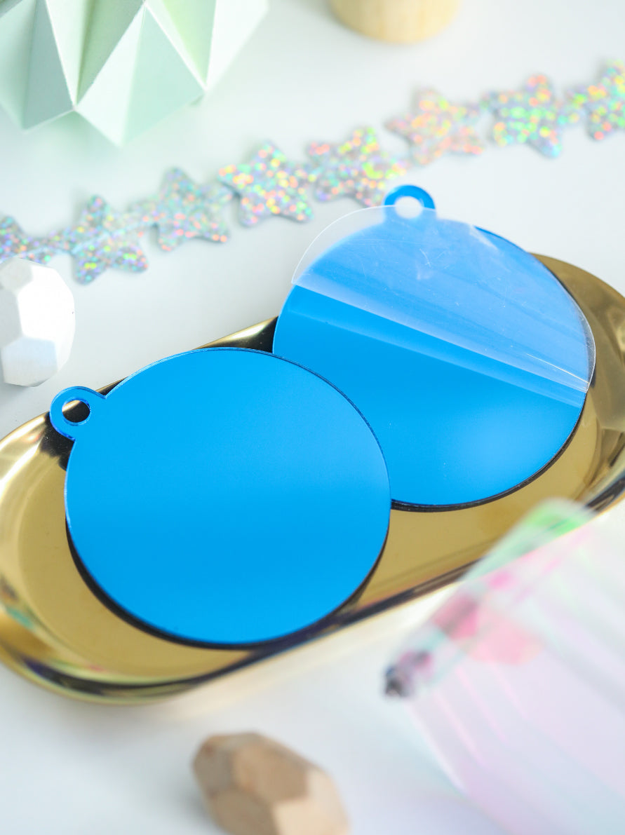 Acrylic Christmas Ornaments 2mm | Mirror Chrome & Rainbow