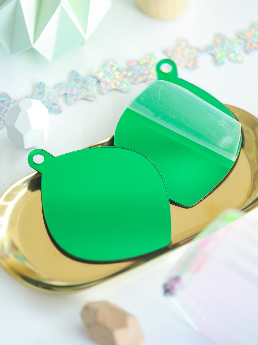 Acrylic Christmas Ornaments 2mm | Mirror Chrome & Rainbow