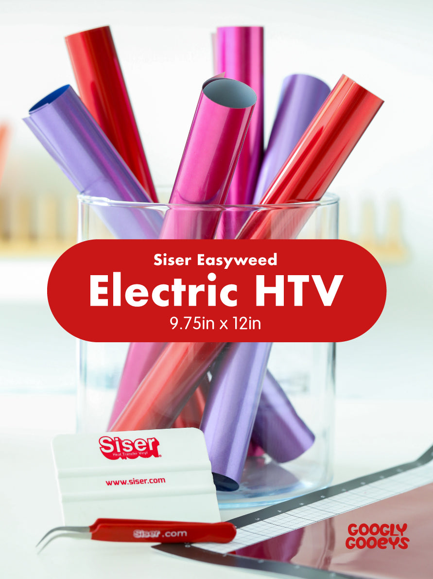 Siser Easyweed Electric Heat Transfer Vinyl (HTV) Cold Peel Iron-On for Shirts Bags Caps | 9.75in x 12in