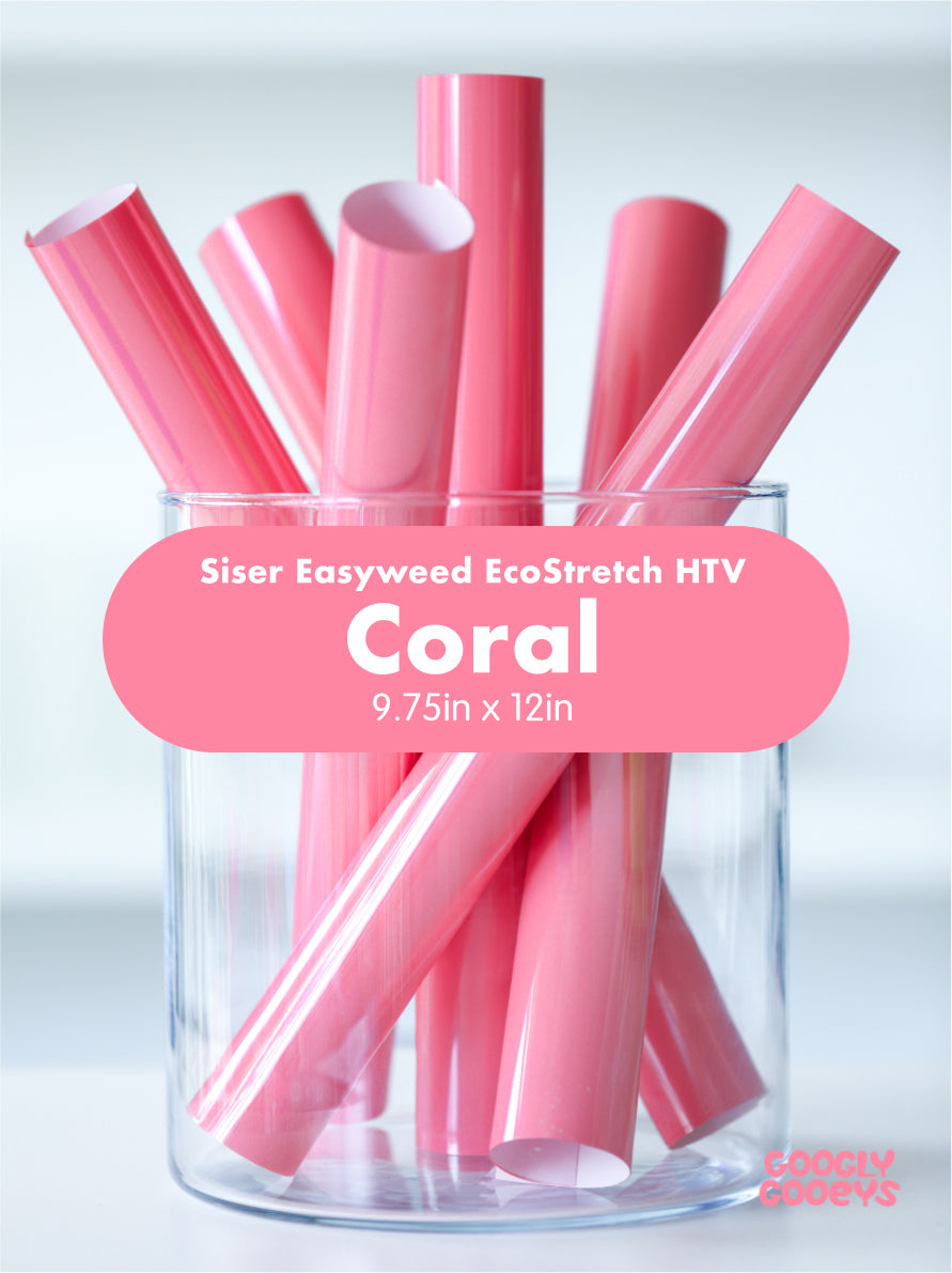 Siser Easyweed EcoStretch Heat Transfer Vinyl (HTV) Hot Peel Iron-On for Shirts Bags Caps | 9.75in x 12in