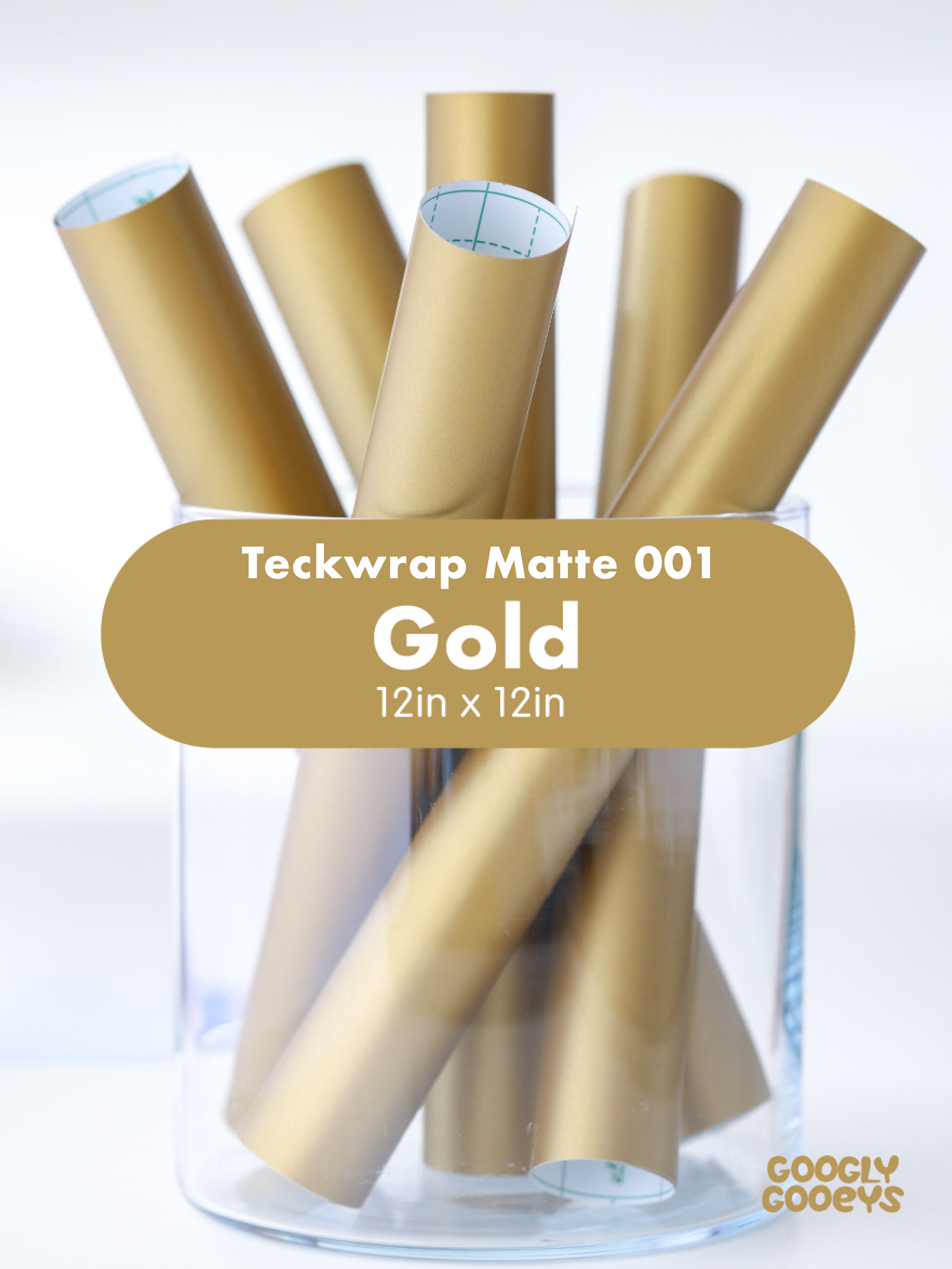 Teckwrap 001 Series Matte Adhesive Vinyl Stickers | 12in x 12in