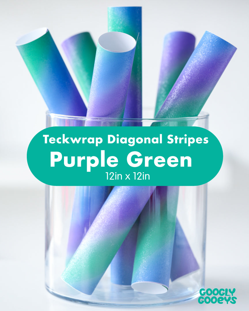 Teckwrap Diagonal Rainbow Stripes Adhesive Vinyl Stickers