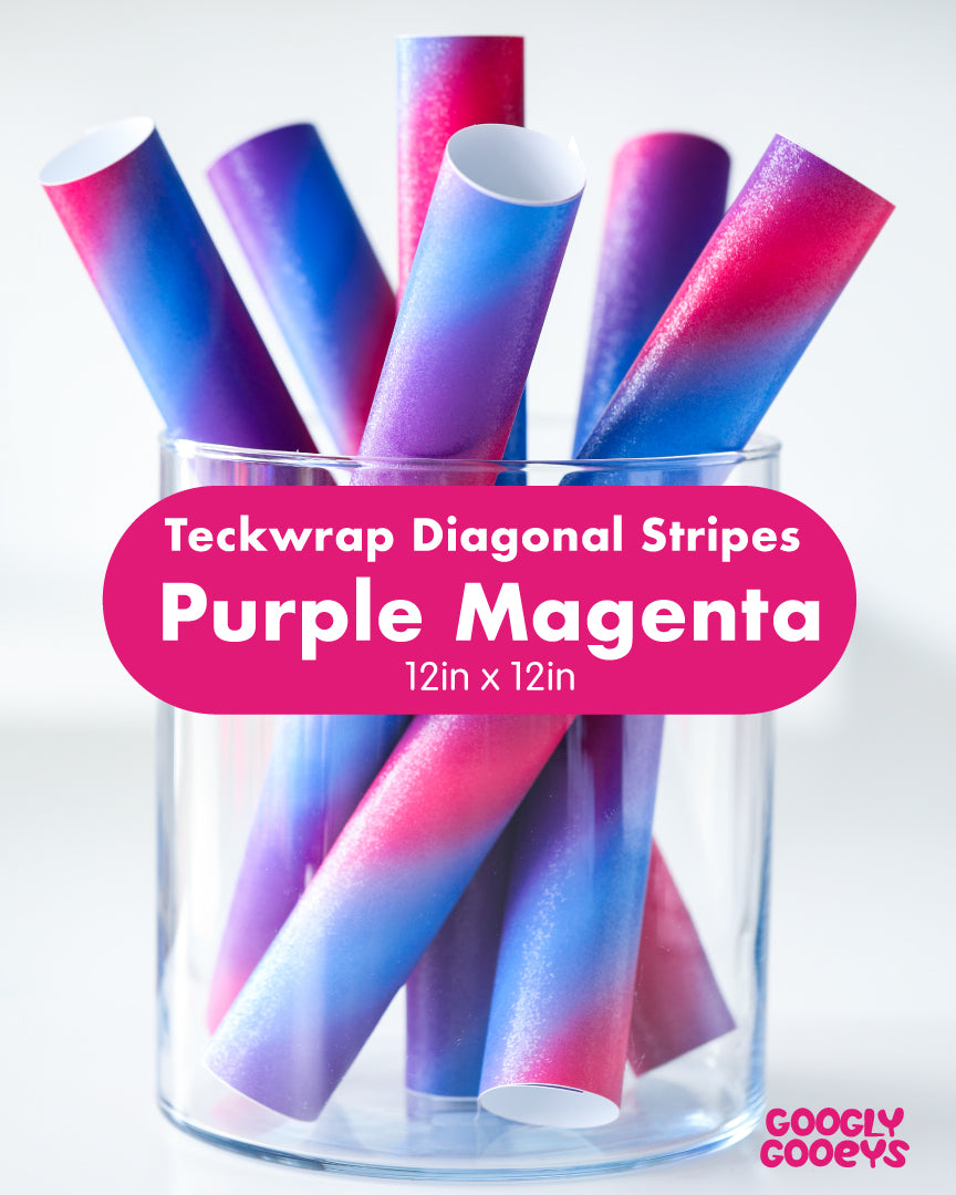 Teckwrap Diagonal Rainbow Stripes Adhesive Vinyl Stickers