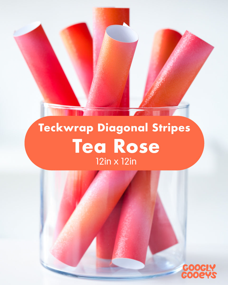 Teckwrap Diagonal Rainbow Stripes Adhesive Vinyl Stickers